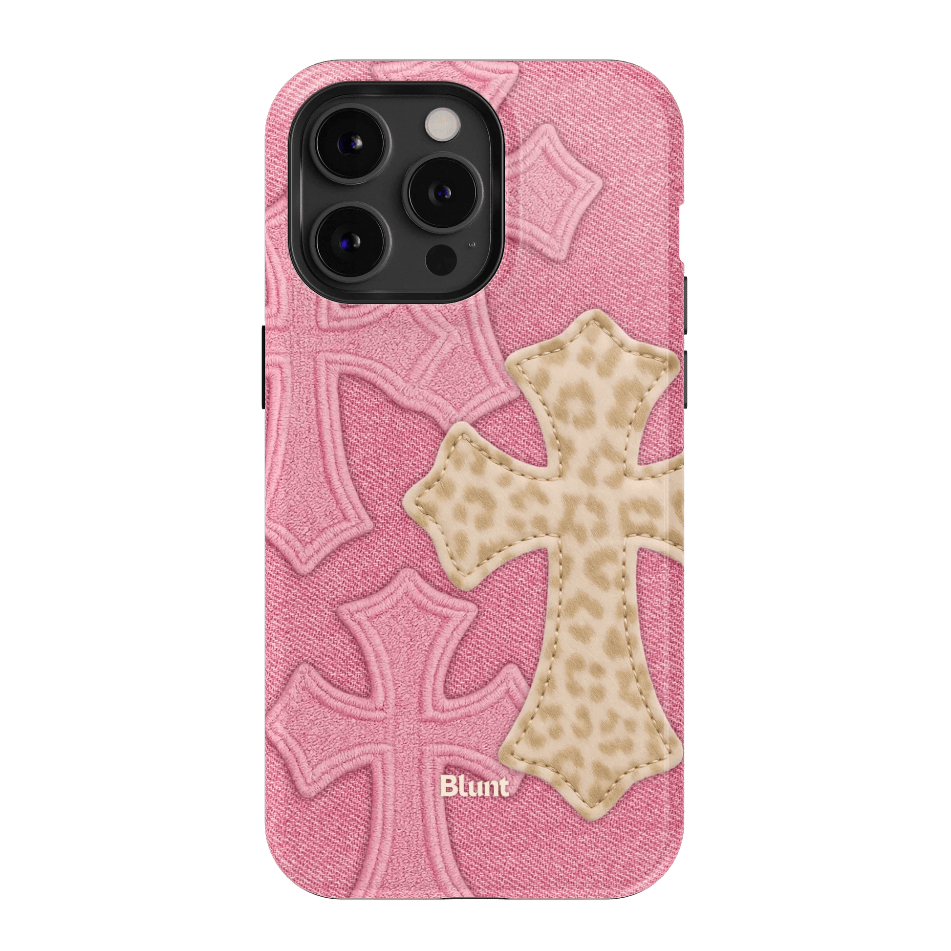 Pink Cheetah Cross iPhone Case - Blunt Cases