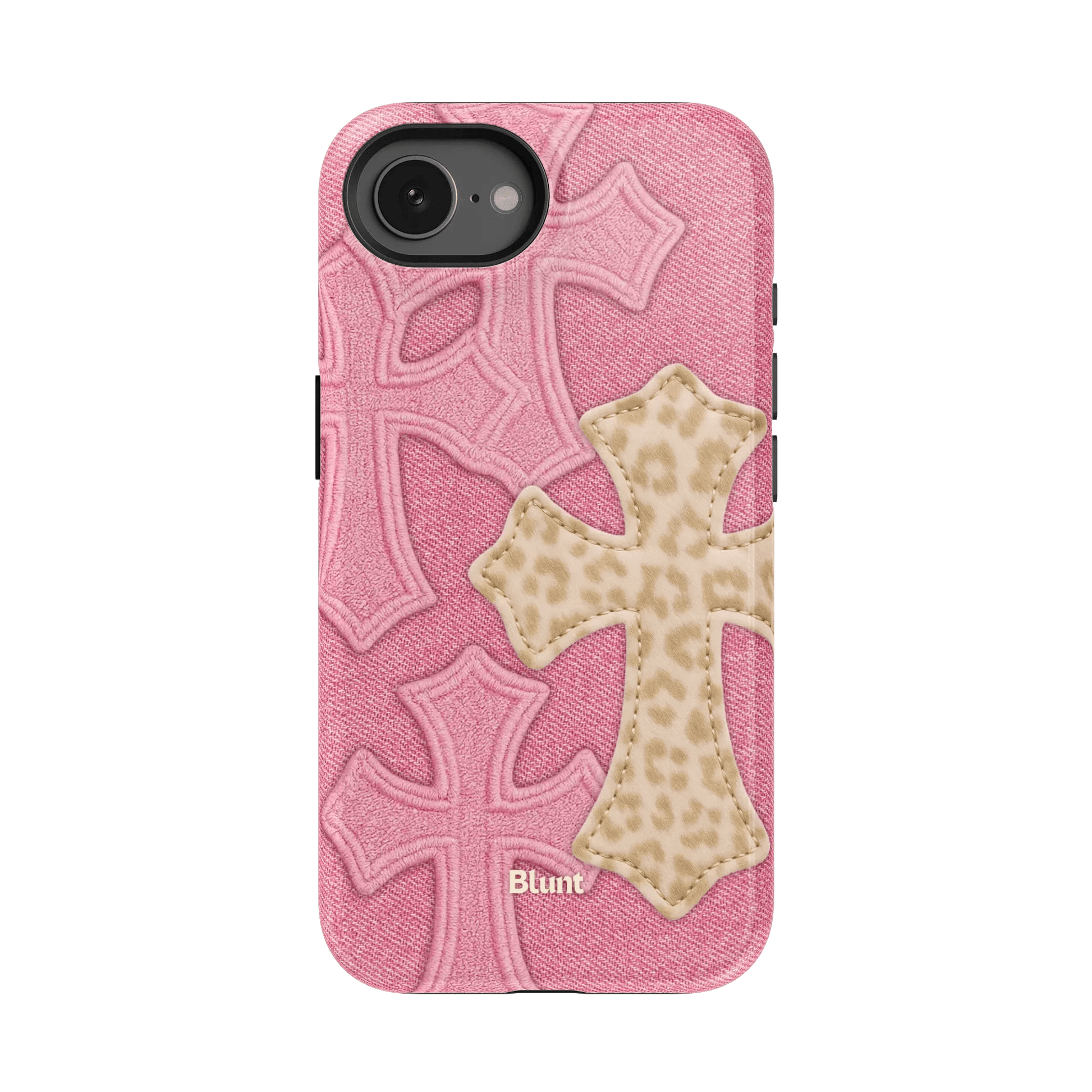 Pink Cheetah Cross iPhone Case - Blunt Cases