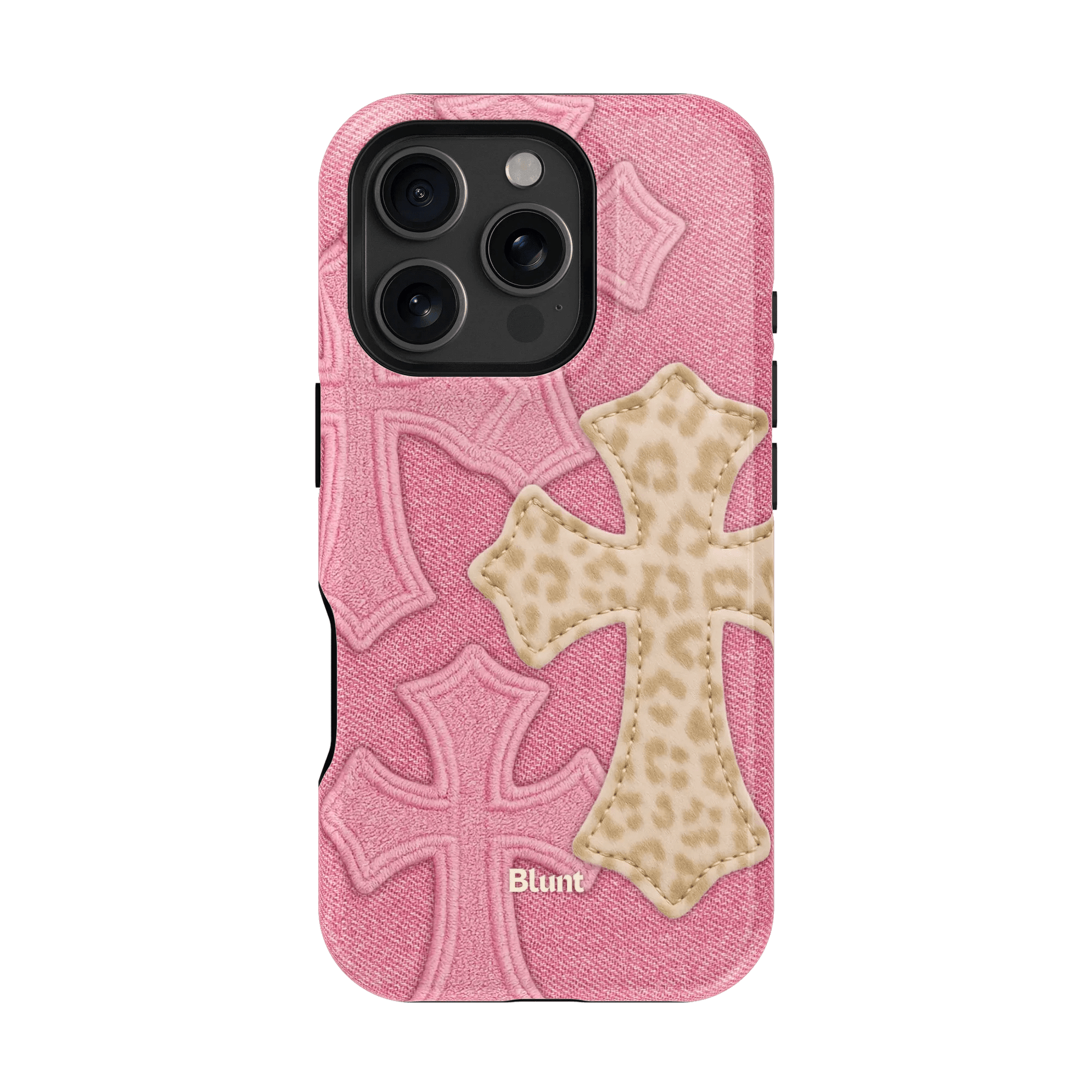 Pink Cheetah Cross iPhone Case - Blunt Cases