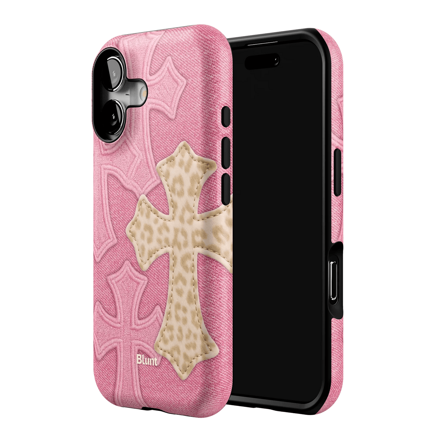 Pink Cheetah Cross iPhone Case - Blunt Cases