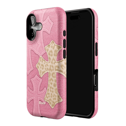 Pink Cheetah Cross iPhone Case - Blunt Cases