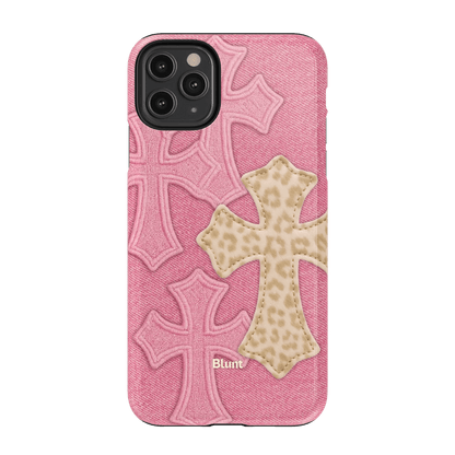 Pink Cheetah Cross iPhone Case - Blunt Cases