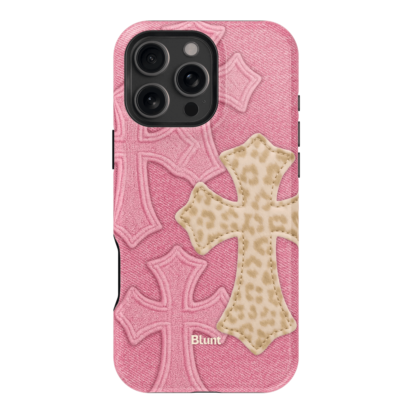 Pink Cheetah Cross iPhone Case - Blunt Cases