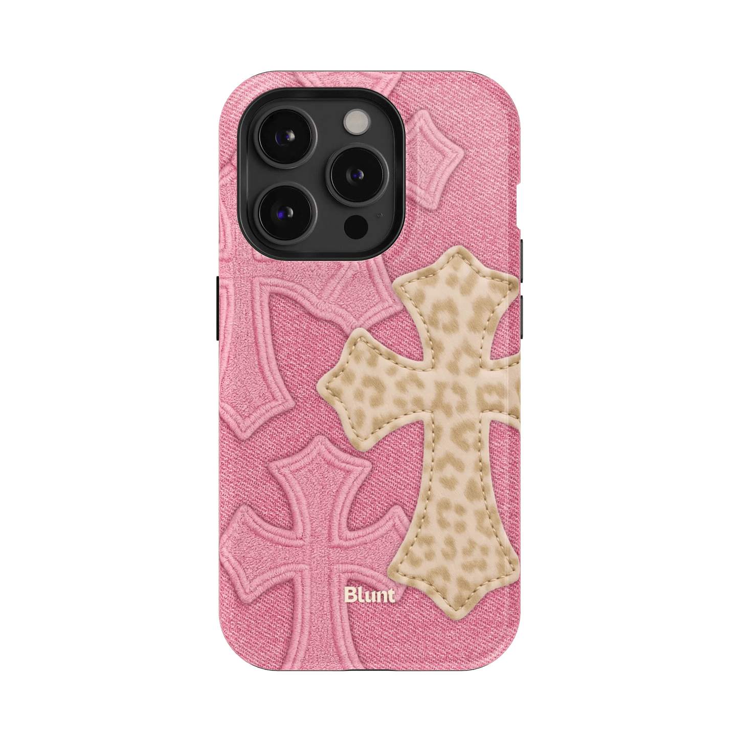Pink Cheetah Cross iPhone Case - Blunt Cases
