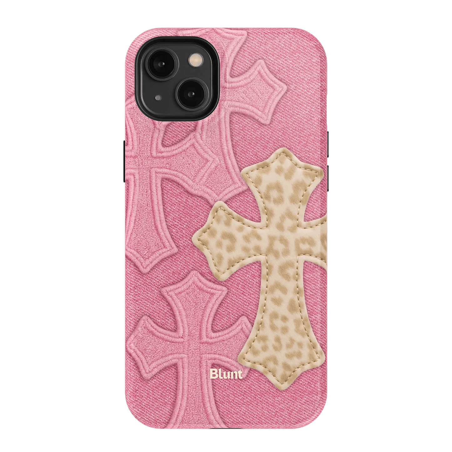 Pink Cheetah Cross iPhone Case - Blunt Cases
