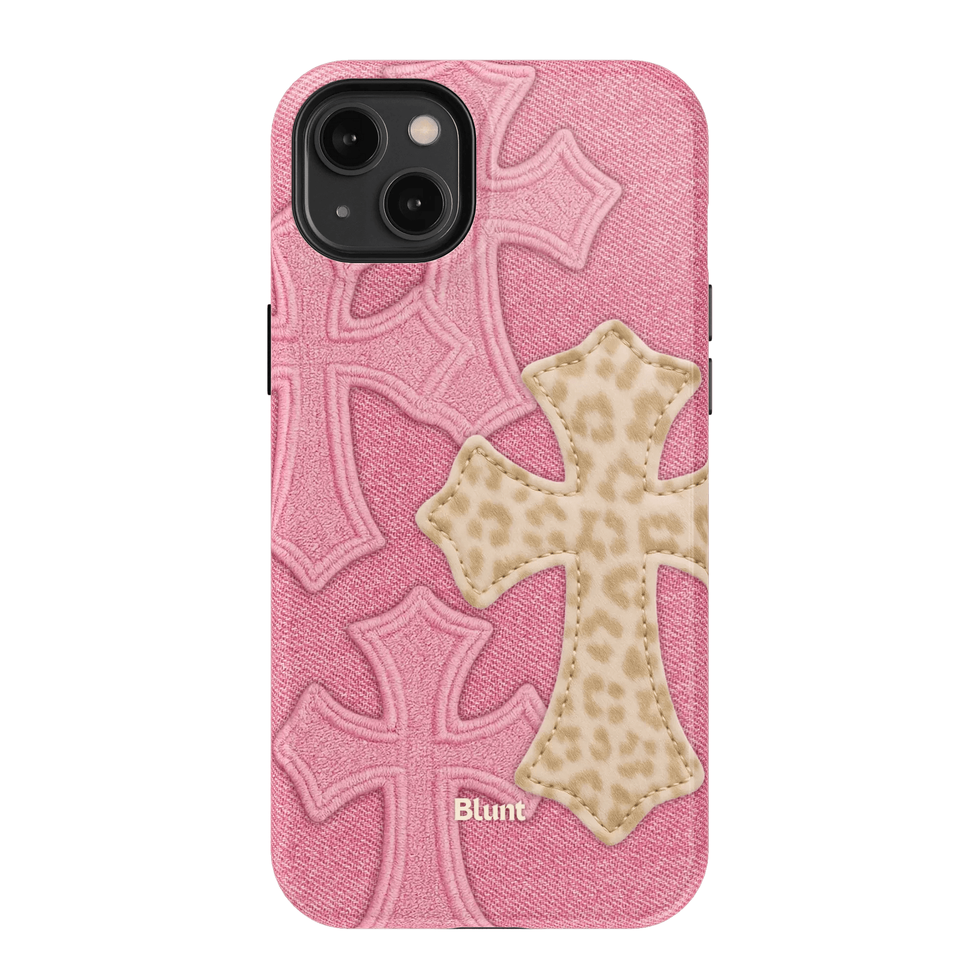 Pink Cheetah Cross iPhone Case - Blunt Cases