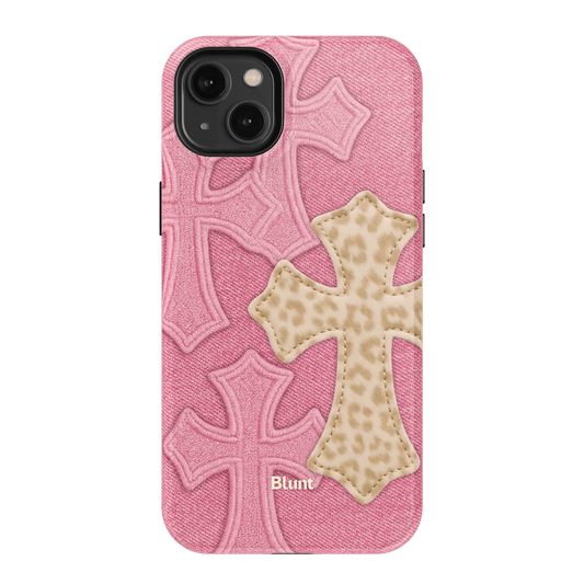 Pink Cheetah Cross iPhone Case - Blunt Cases