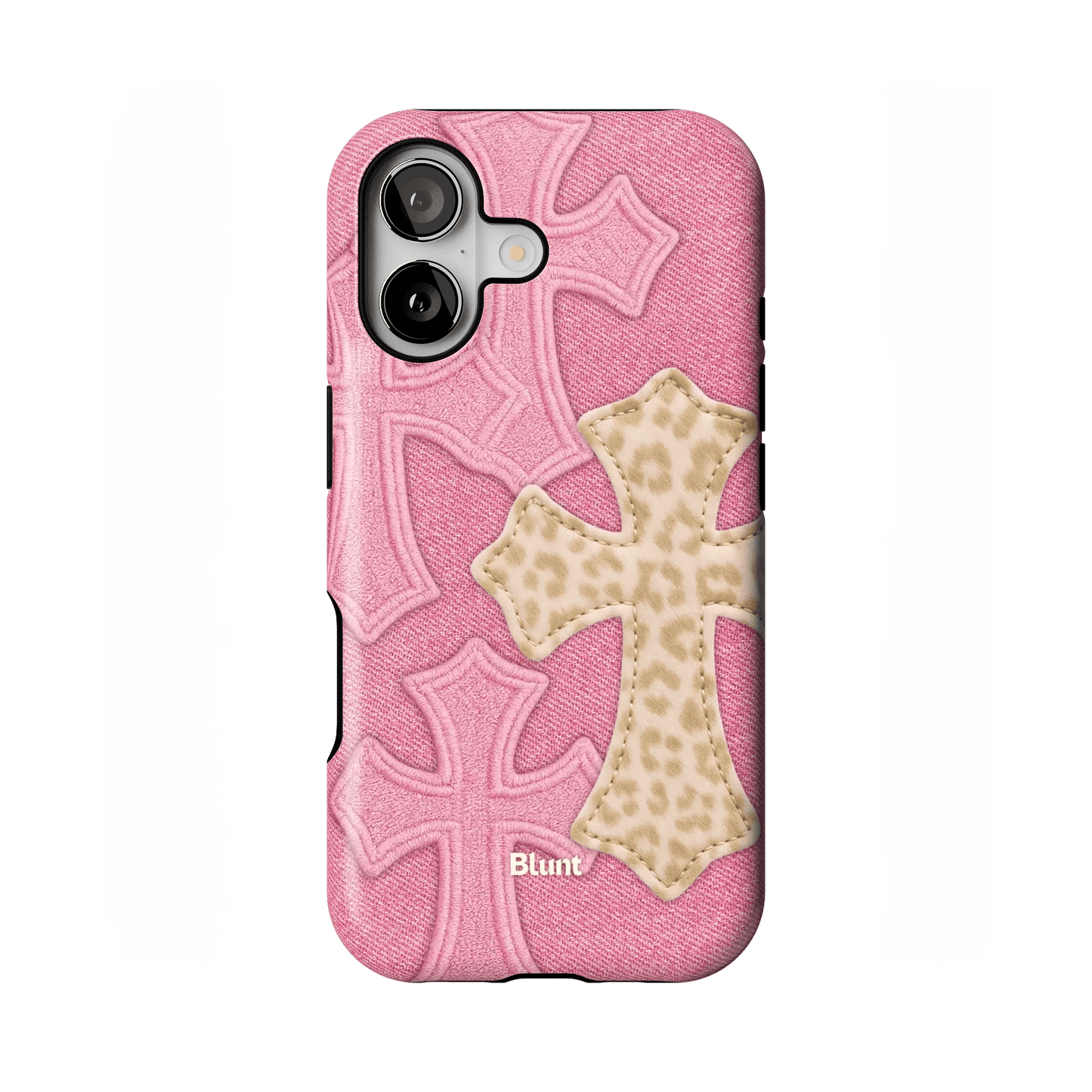 Pink Cheetah Cross iPhone Case - Blunt Cases