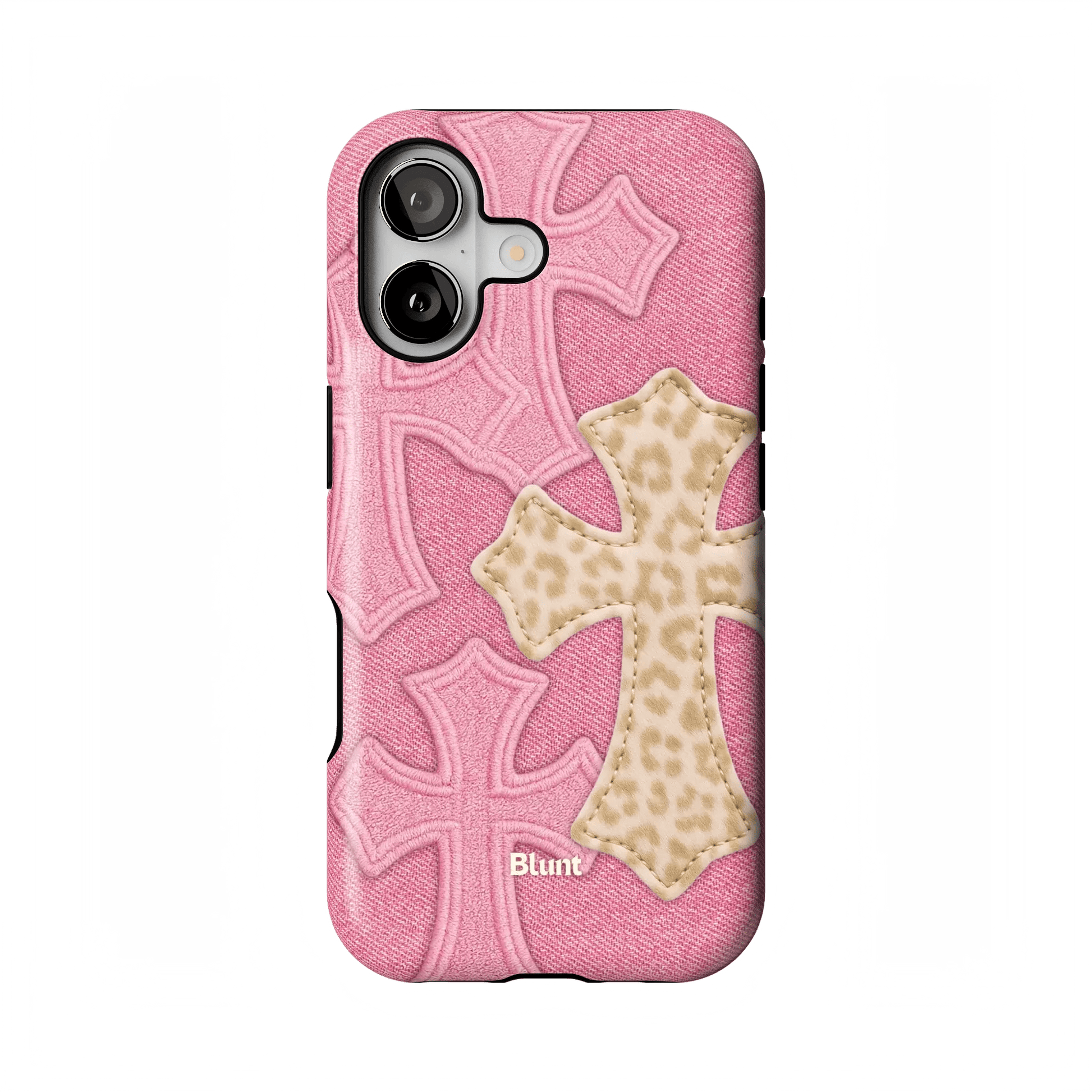 Pink Cheetah Cross iPhone Case - Blunt Cases