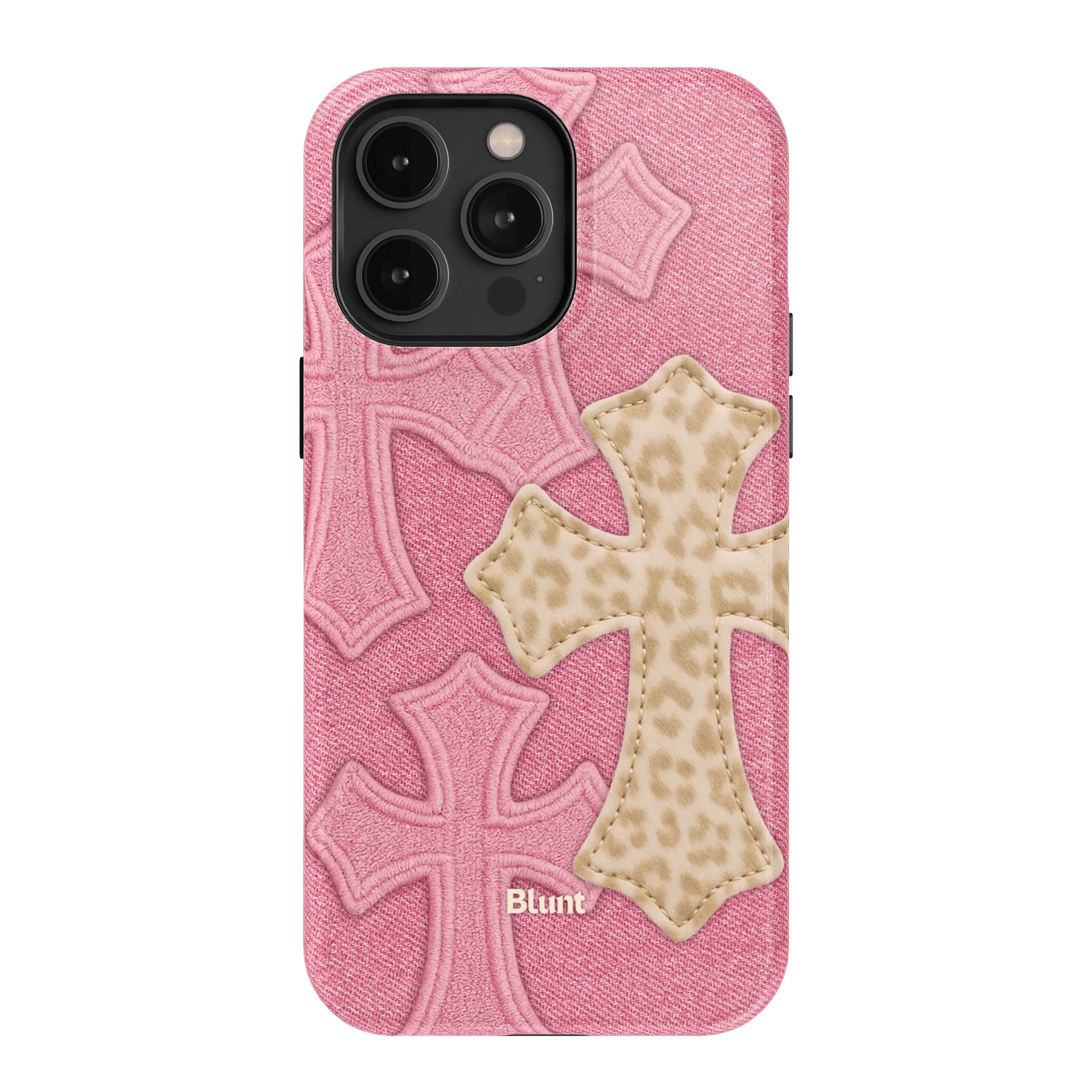 Pink Cheetah Cross iPhone Case - Blunt Cases