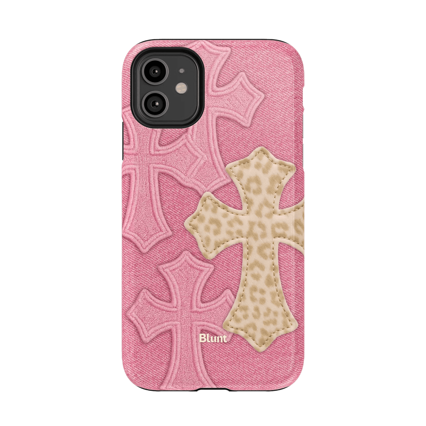 Pink Cheetah Cross iPhone Case - Blunt Cases