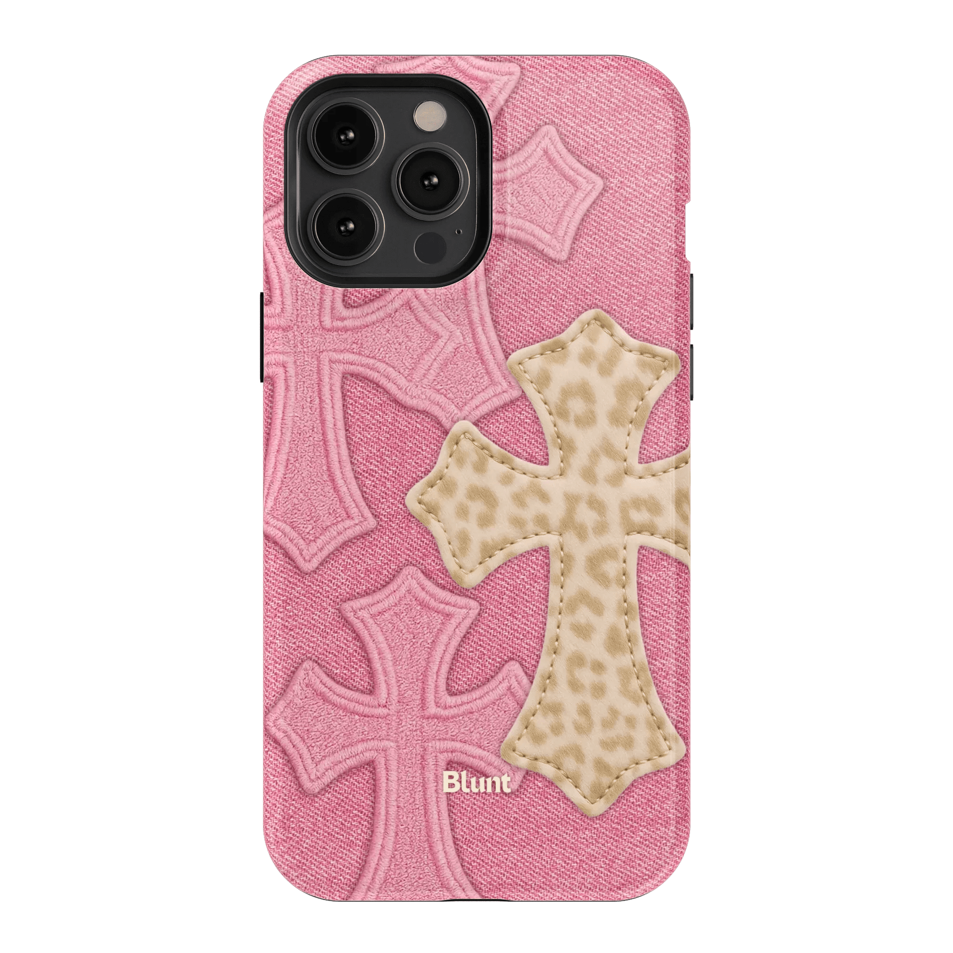 Pink Cheetah Cross iPhone Case - Blunt Cases
