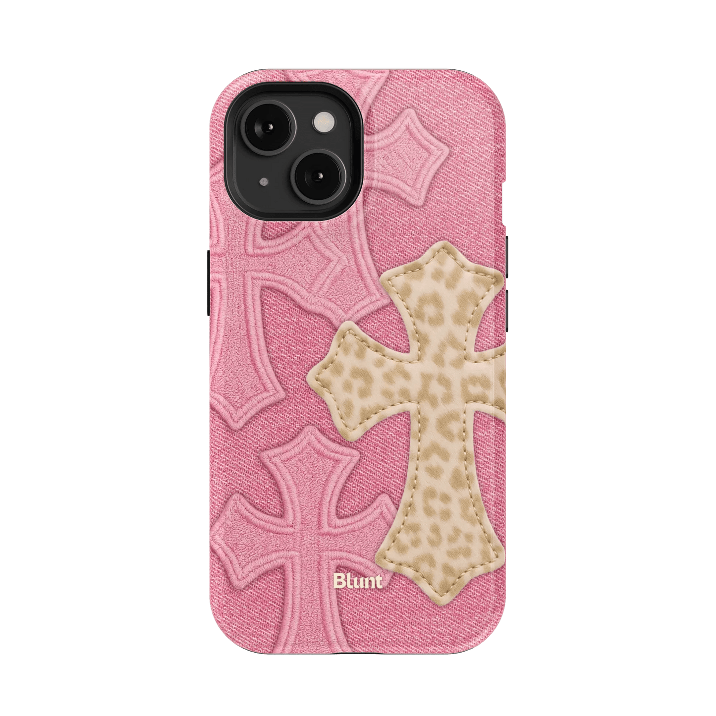 Pink Cheetah Cross iPhone Case - Blunt Cases