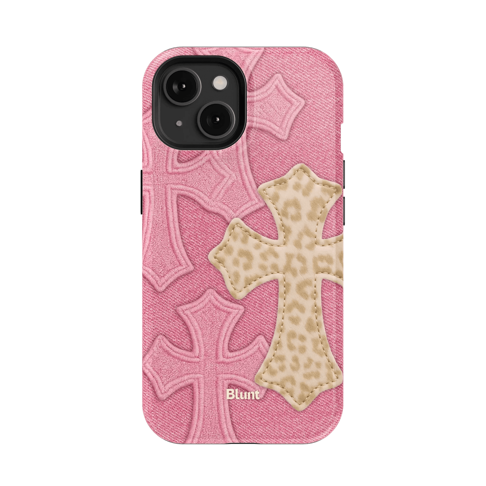 Pink Cheetah Cross iPhone Case - Blunt Cases