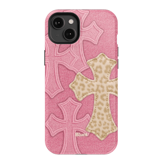 Pink Cheetah Cross iPhone Case - Blunt Cases