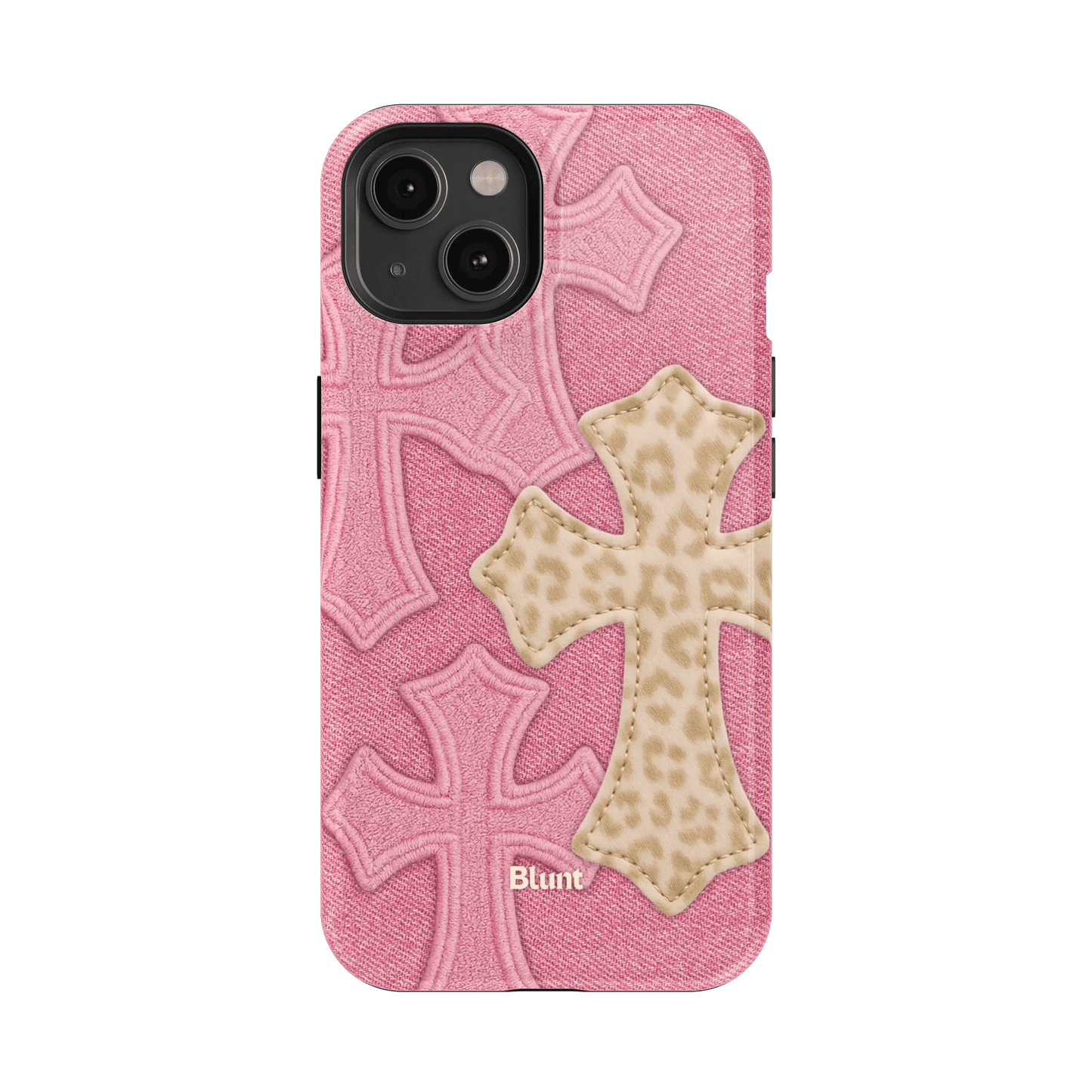 Pink Cheetah Cross iPhone Case - Blunt Cases