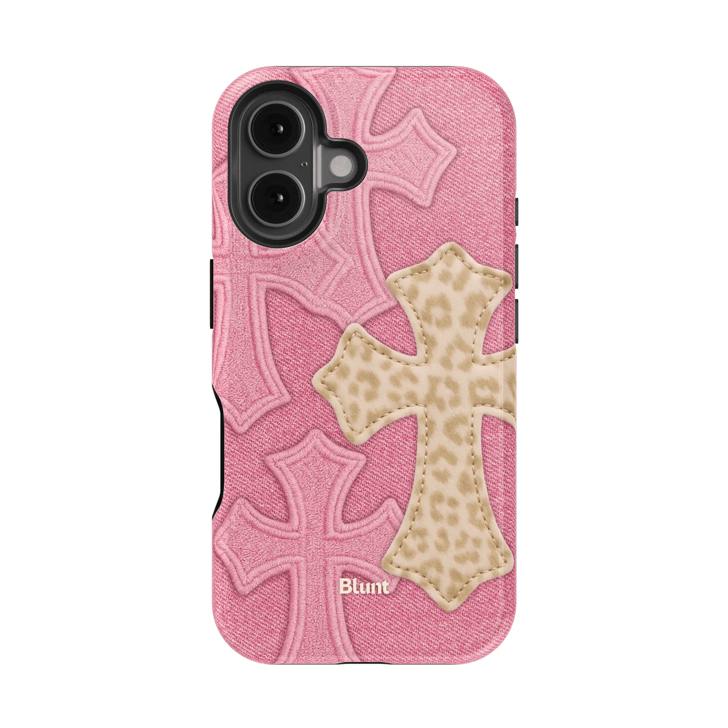 Pink Cheetah Cross iPhone Case - Blunt Cases