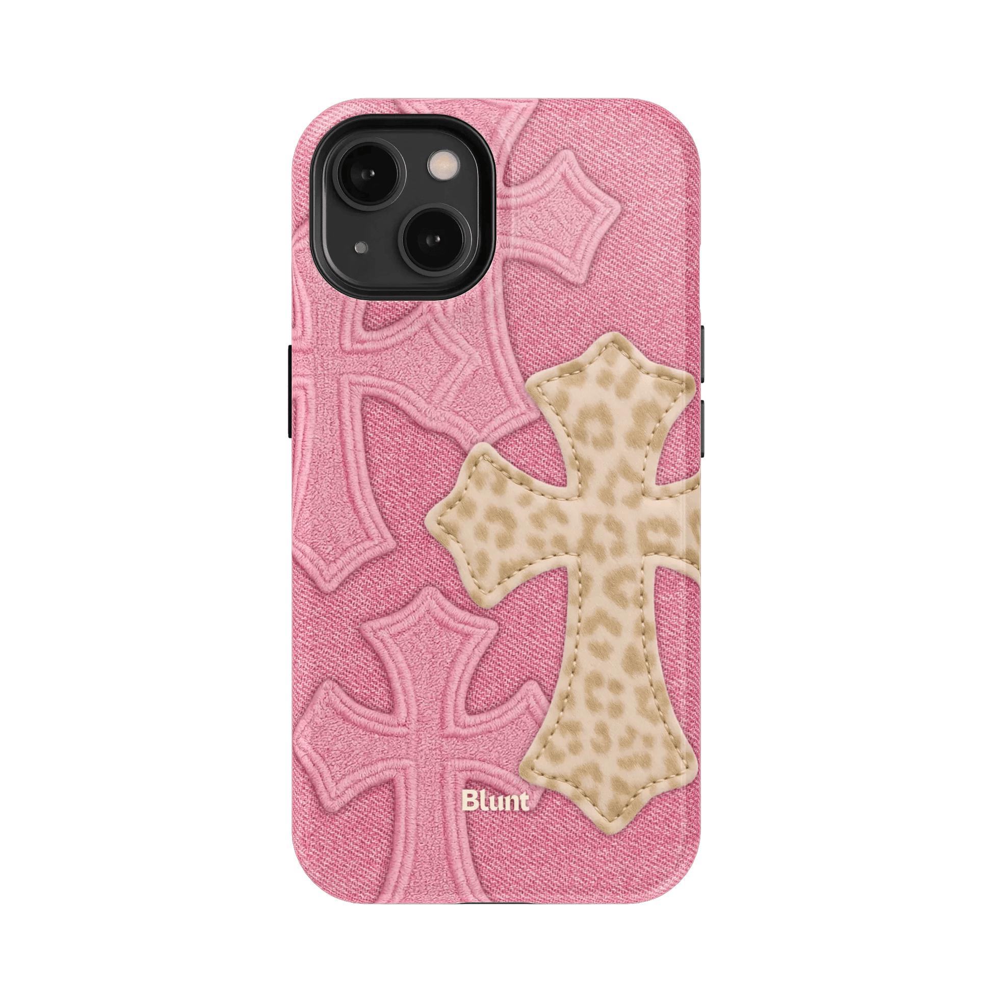 Pink Cheetah Cross iPhone Case - Blunt Cases