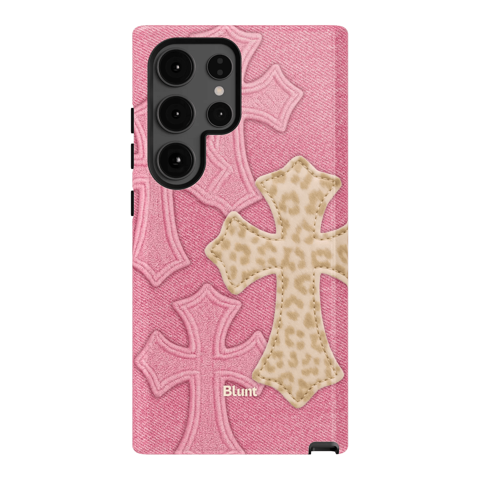 Pink Cheetah Cross Samsung Case - Blunt Cases