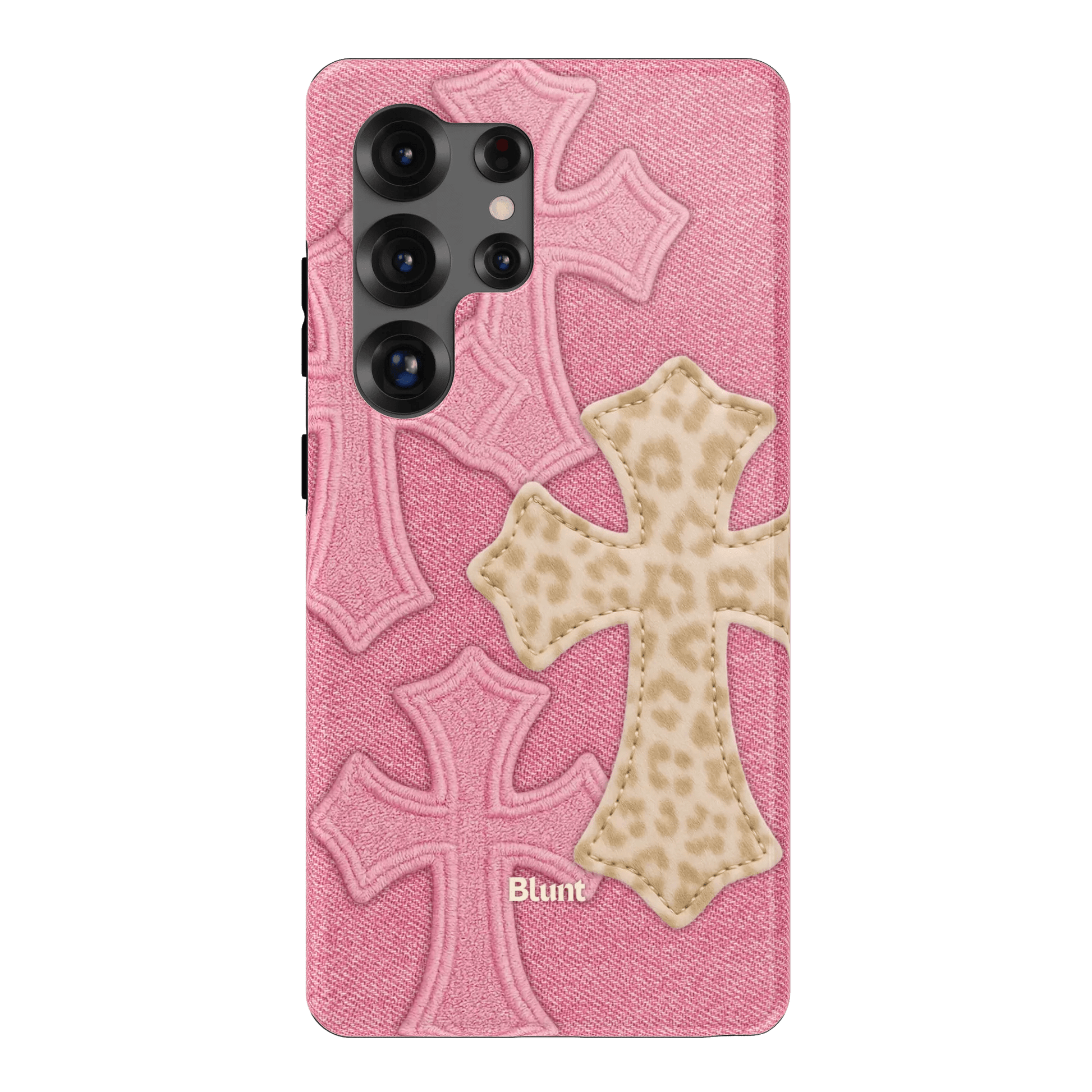 Pink Cheetah Cross Samsung Case - Blunt Cases