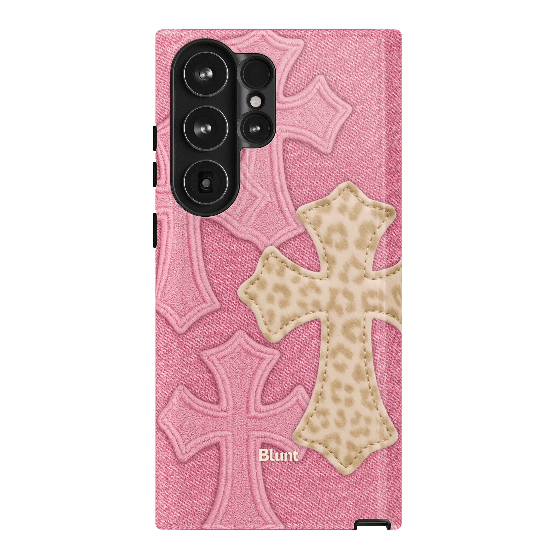 Pink Cheetah Cross Samsung Case - Blunt Cases