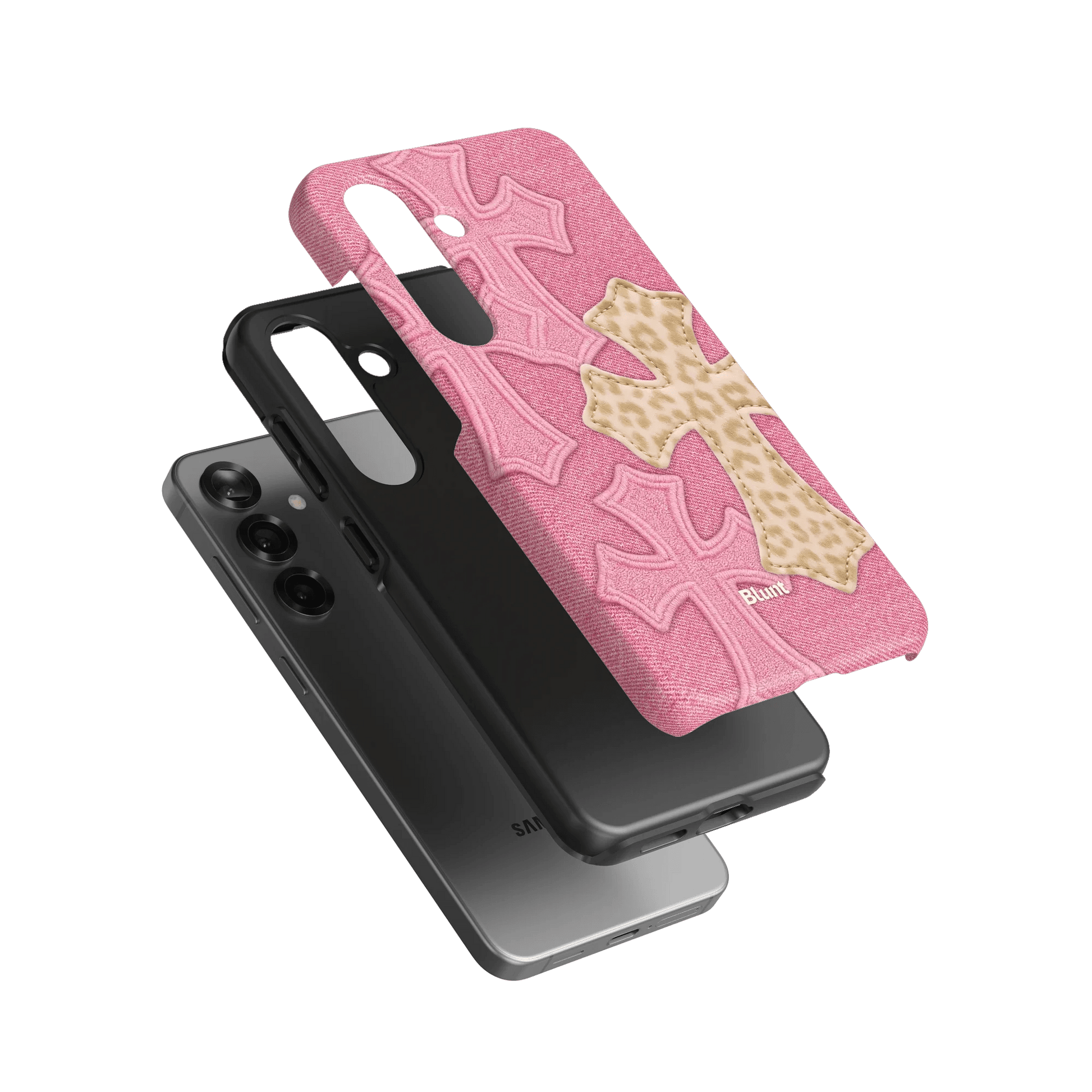 Pink Cheetah Cross Samsung Case - Blunt Cases