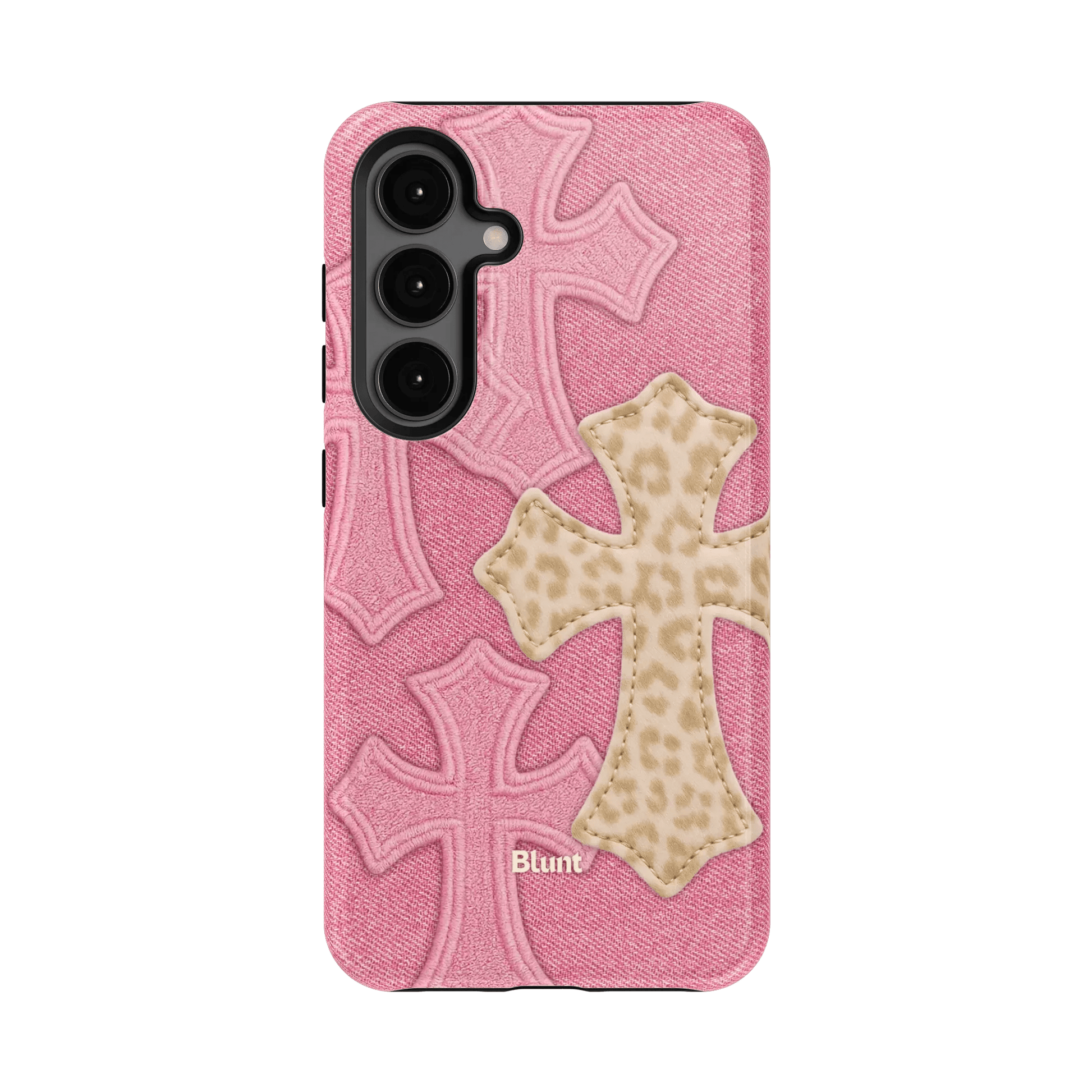 Pink Cheetah Cross Samsung Case - Blunt Cases