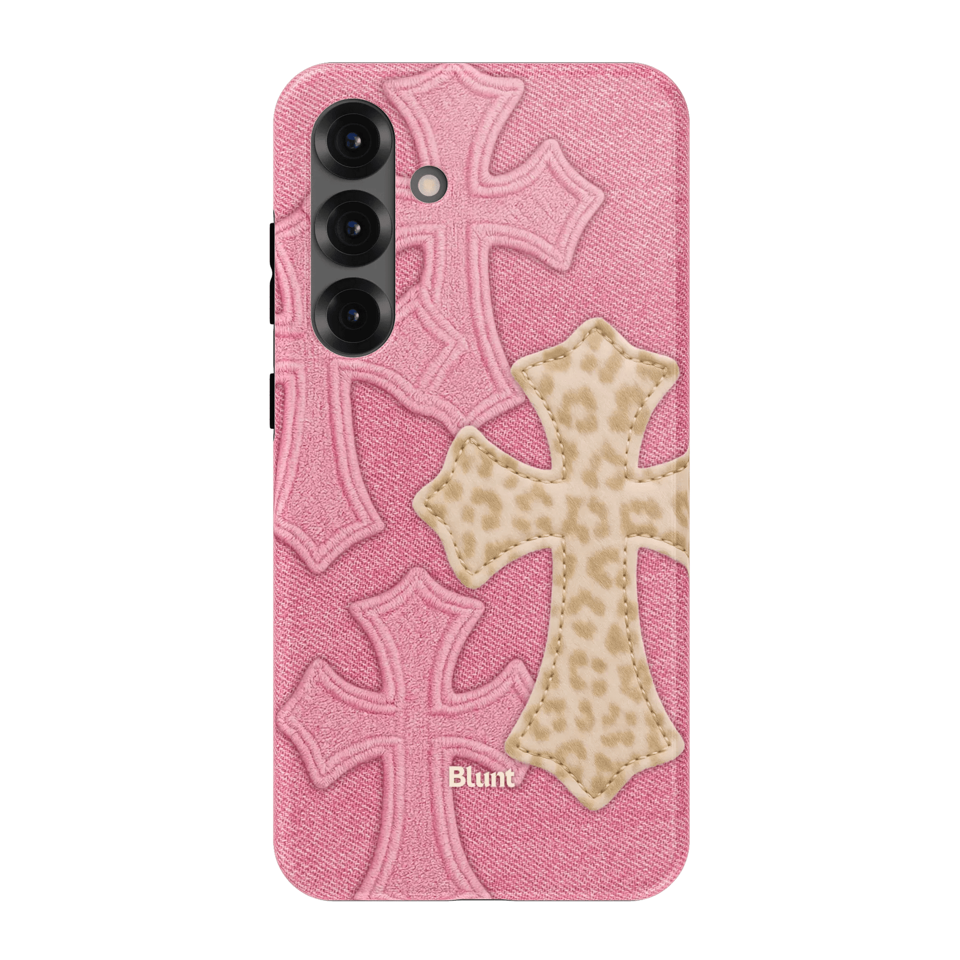 Pink Cheetah Cross Samsung Case - Blunt Cases