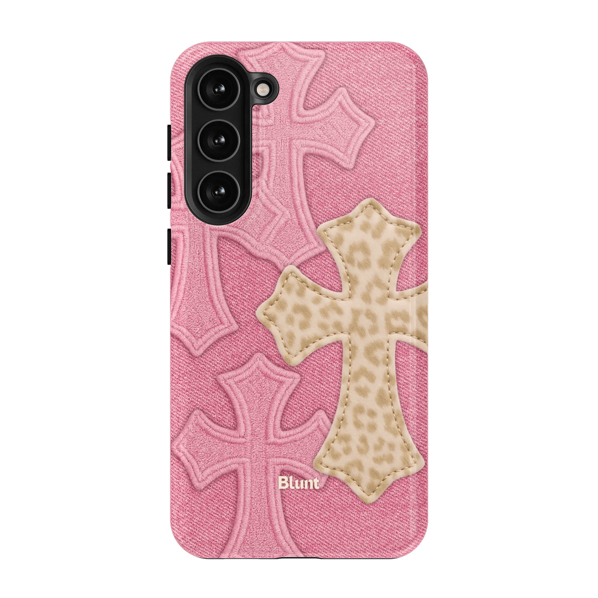 Pink Cheetah Cross Samsung Case - Blunt Cases