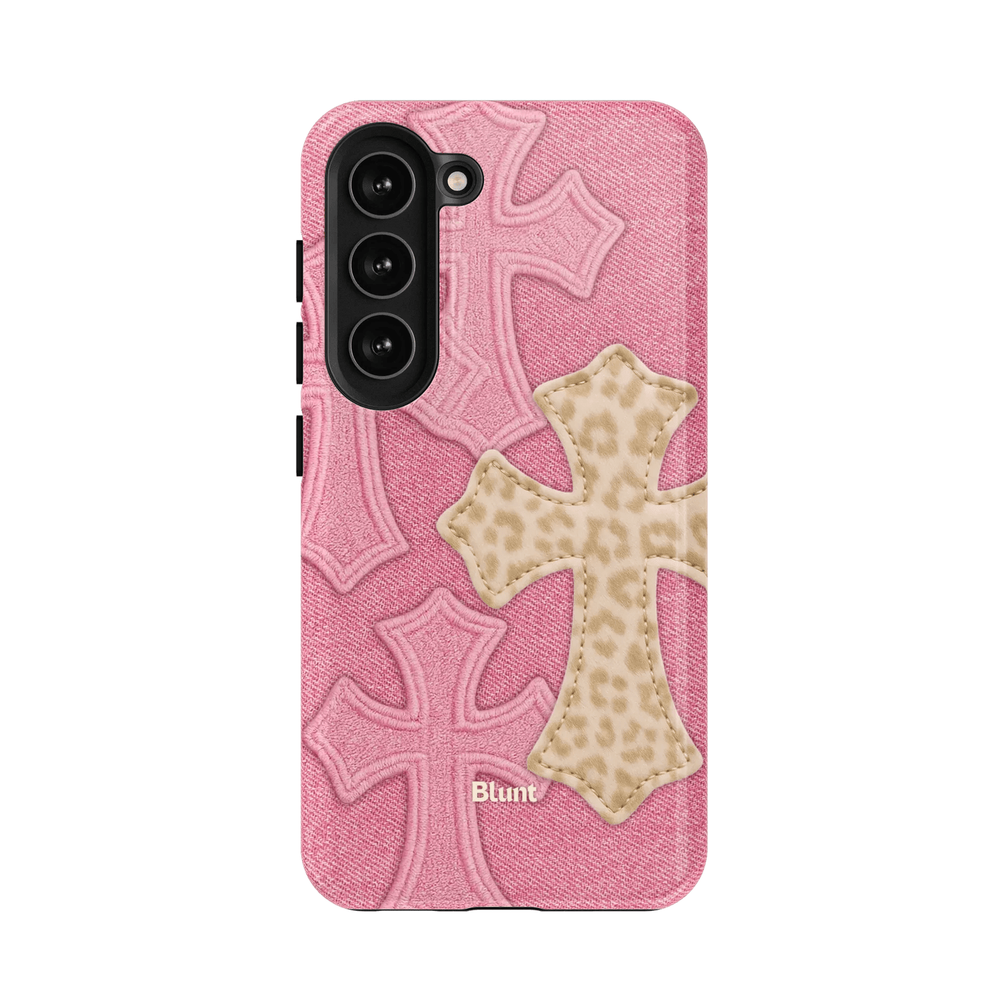 Pink Cheetah Cross Samsung Case - Blunt Cases