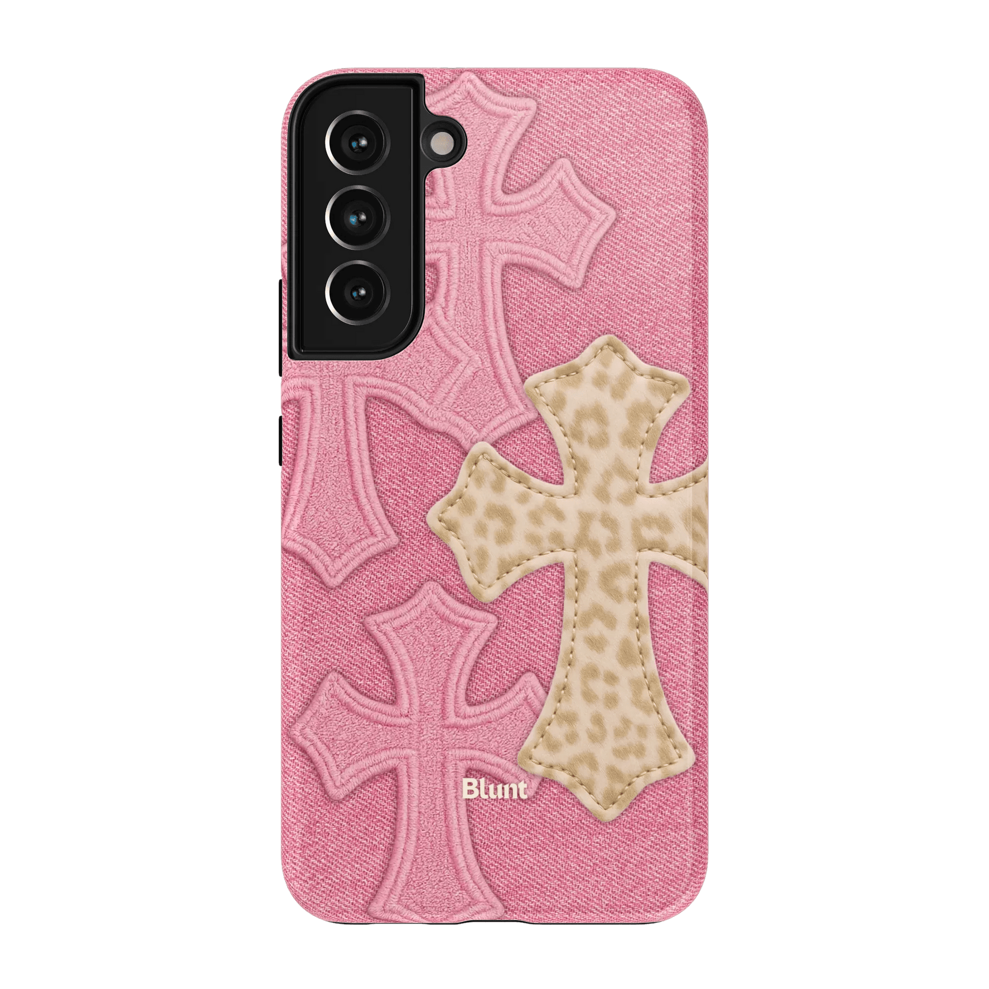Pink Cheetah Cross Samsung Case - Blunt Cases