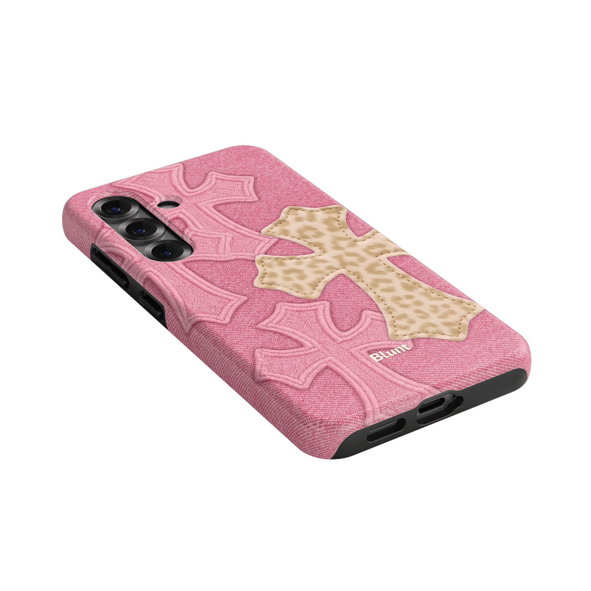 Pink Cheetah Cross Samsung Case - Blunt Cases