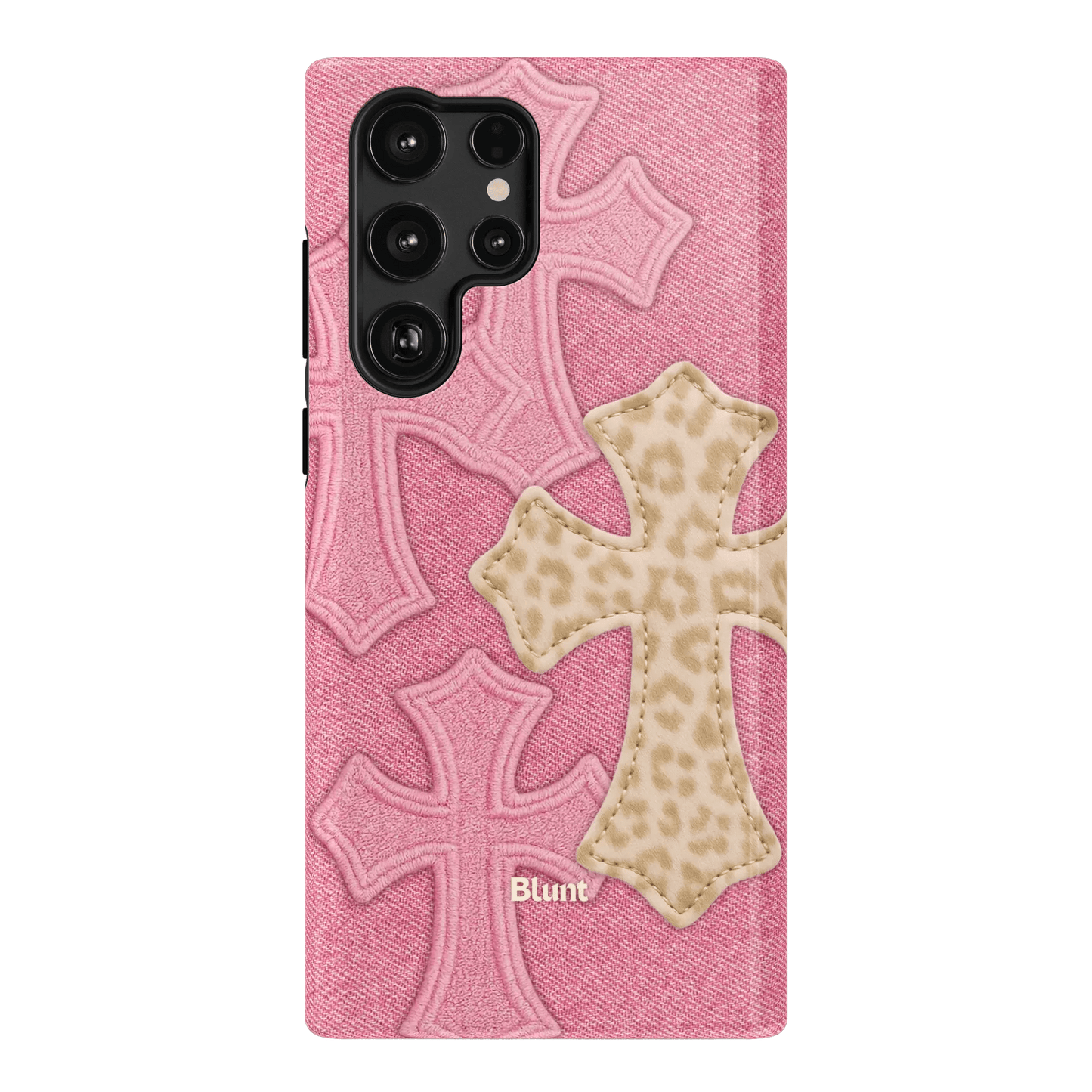 Pink Cheetah Cross Samsung Case - Blunt Cases