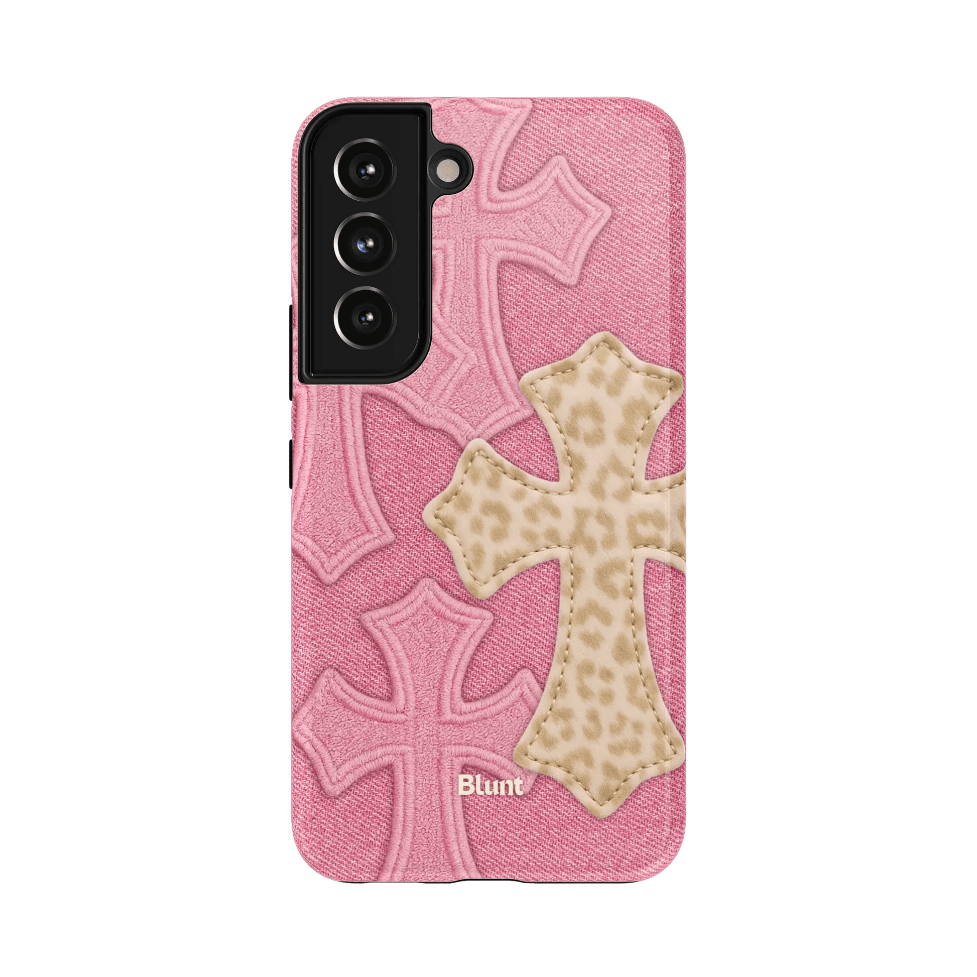 Pink Cheetah Cross Samsung Case - Blunt Cases