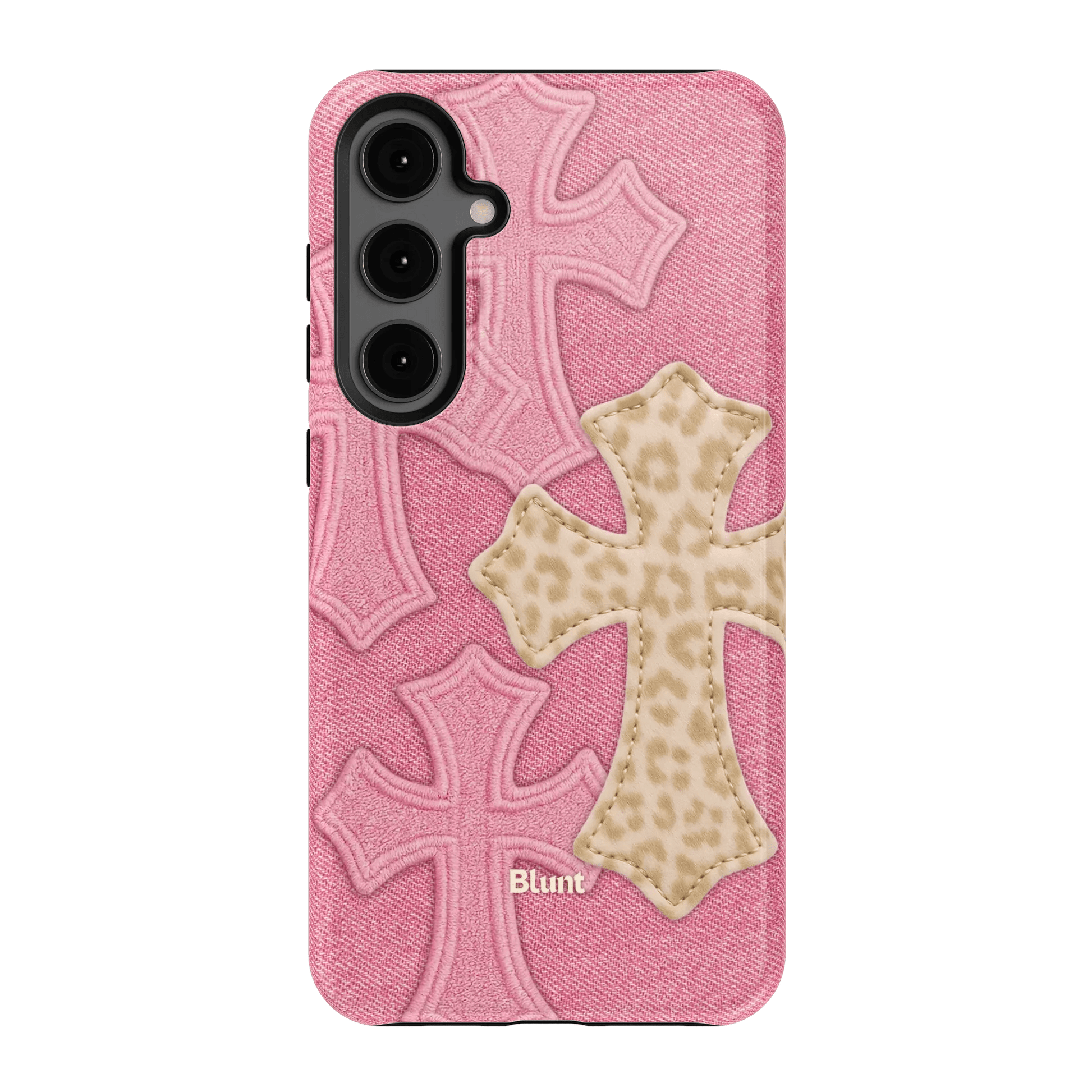 Pink Cheetah Cross Samsung Case - Blunt Cases