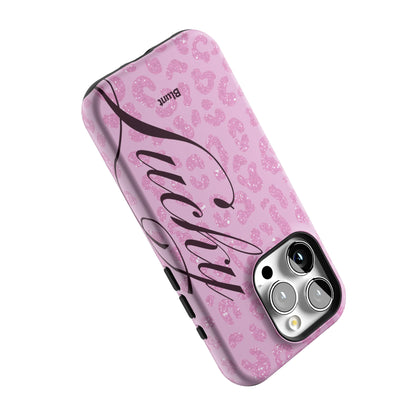 Pink Cheetah Lucky iPhone Case gallery - Iphone_15_Pro_5