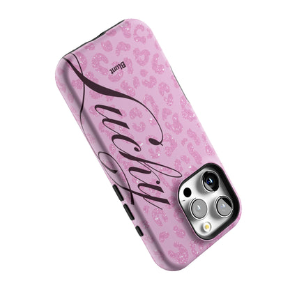Pink Cheetah Lucky iPhone Case gallery - Iphone_16_Pro_5