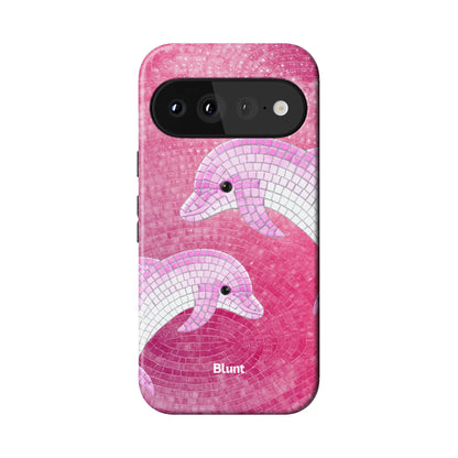 Pink Delphine Pixel Case - Blunt Cases