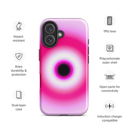 Pink Evil Eye Aura iPhone Case - Blunt Cases