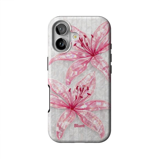Pink Floral Luster iPhone Case - Blunt Cases