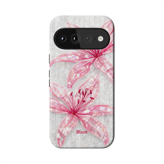 Pink Floral Luster Pixel Case - Blunt Cases