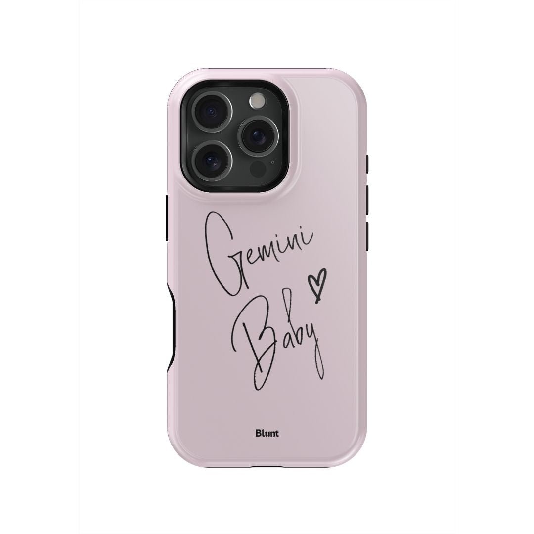 Pink Gemini Baby iPhone Case - blunt cases