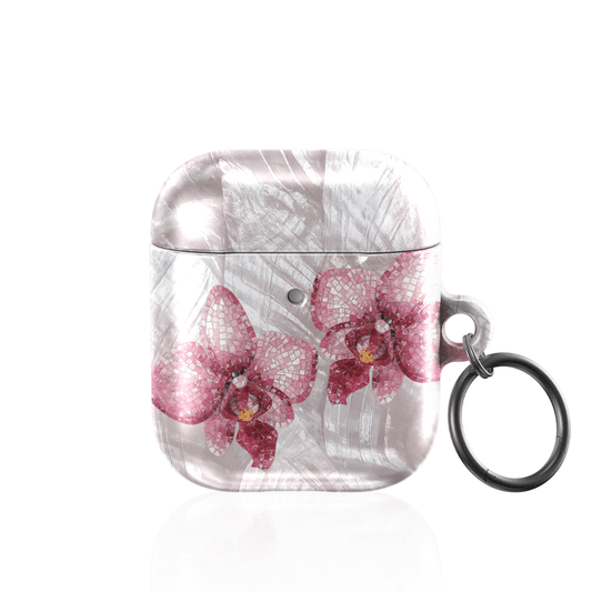 Pink Mosaic Orchids AirPod Case - Blunt Cases