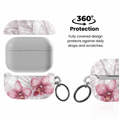 Pink Mosaic Orchids AirPod Case - Blunt Cases
