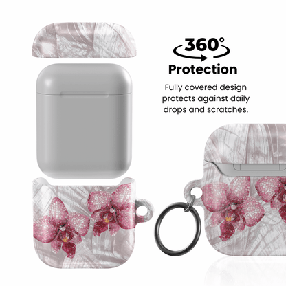 Pink Mosaic Orchids AirPod Case - Blunt Cases