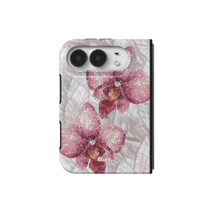 pink-mosaic-orchids-iphone-case iPhone 18 Duo case, view 2