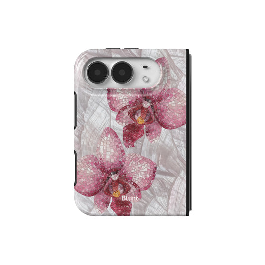 pink-mosaic-orchids-iphone-case iPhone 18 Duo case, view 2