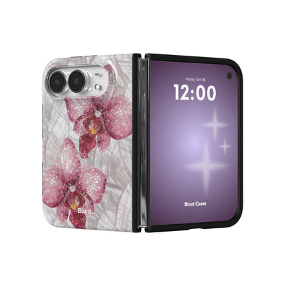 pink-mosaic-orchids-iphone-case iPhone 18 Duo case, view 3