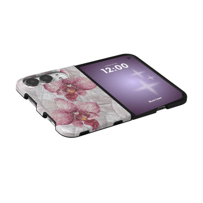 pink-mosaic-orchids-iphone-case iPhone 18 Duo case, view 5