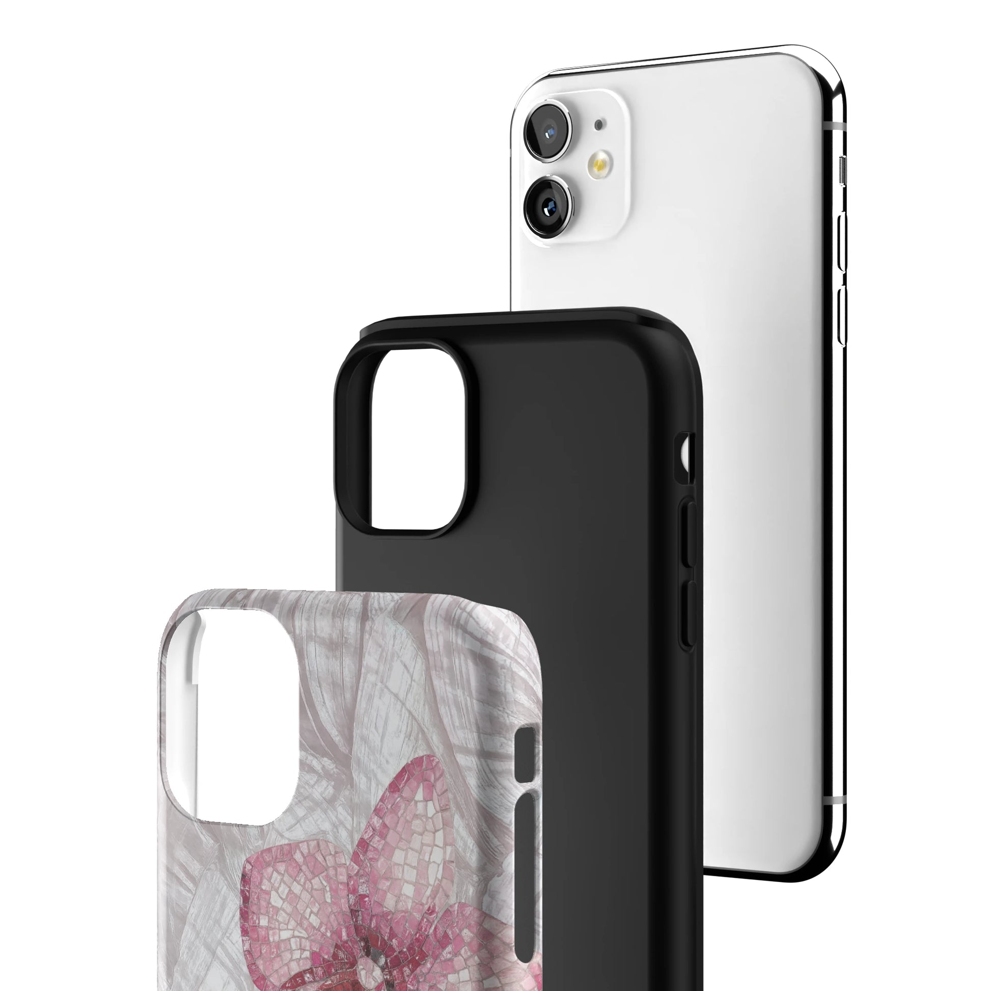 Pink Mosaic Orchids iPhone Case gallery - Iphone_11_Iphone_3